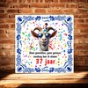 foto 2 Spreukentegeltje cadeau 37 jaar leeftijd verjaardag