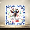 foto 4 Spreukentegeltje cadeau 37 jaar leeftijd verjaardag