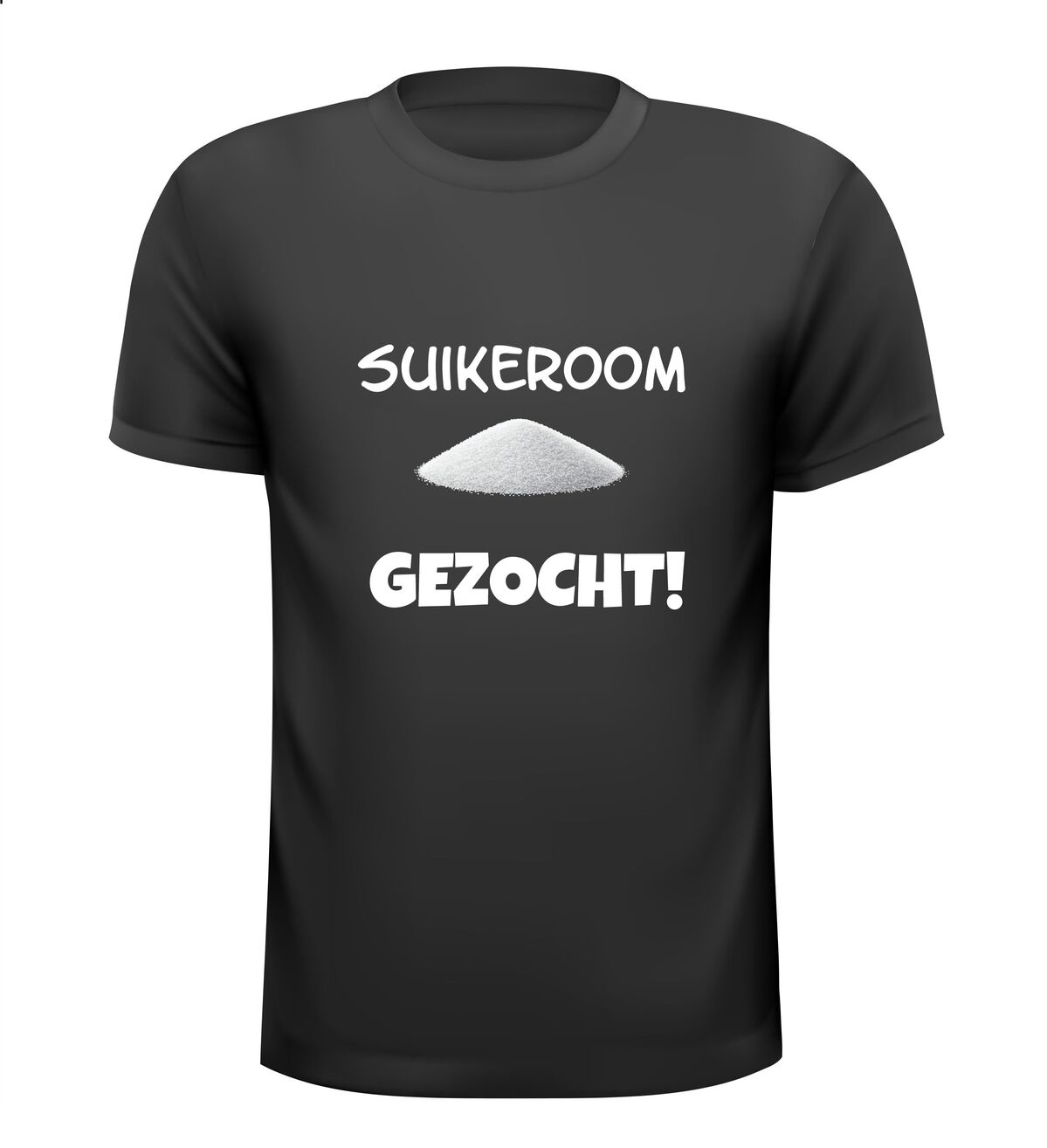 Suikeroom gezocht grappig T-shirt gekke tekst