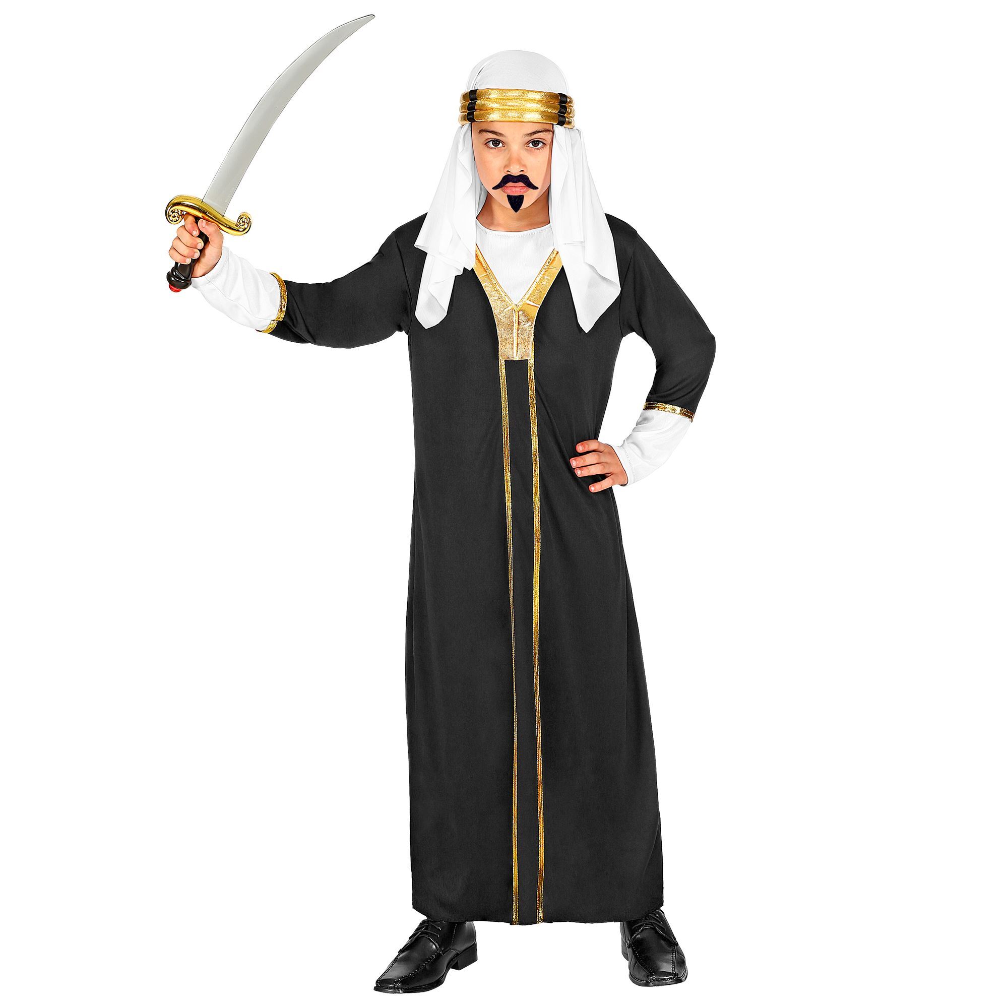 Sultan heerser over het arabische rijk abdhul ali jongen kostuum