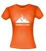 foto 10 Summer is over wintersport apres ski T-shirt grappig