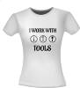 foto 4 T-shirt Gereedschap werken bouwvakker bouw schilder i work with tools