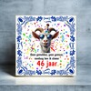 foto 4 Tegel met leuke verjaardagsspreuk 46 jaar