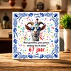 foto 4 Verjaardag spreukentegel leeftijd 67 jaar