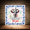 foto 3 Verjaardag tegeltje 58 jaar met leuke tekst en opdruk geit