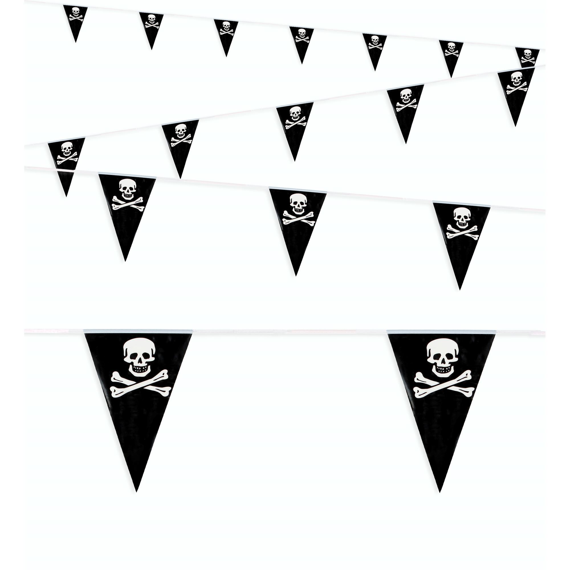Vlaggenlijn piraat voor een leuk piratenfeest 6 meter lang