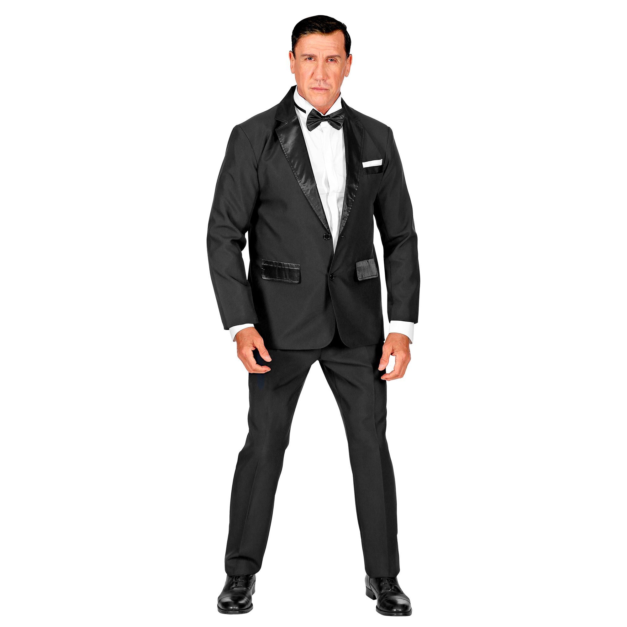 007 zwart smoking kostuum voor een bond feest