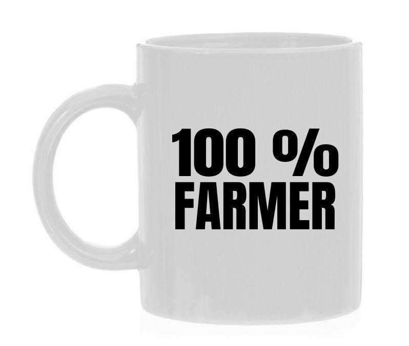 100 procent farmer koffiemok voor boeren