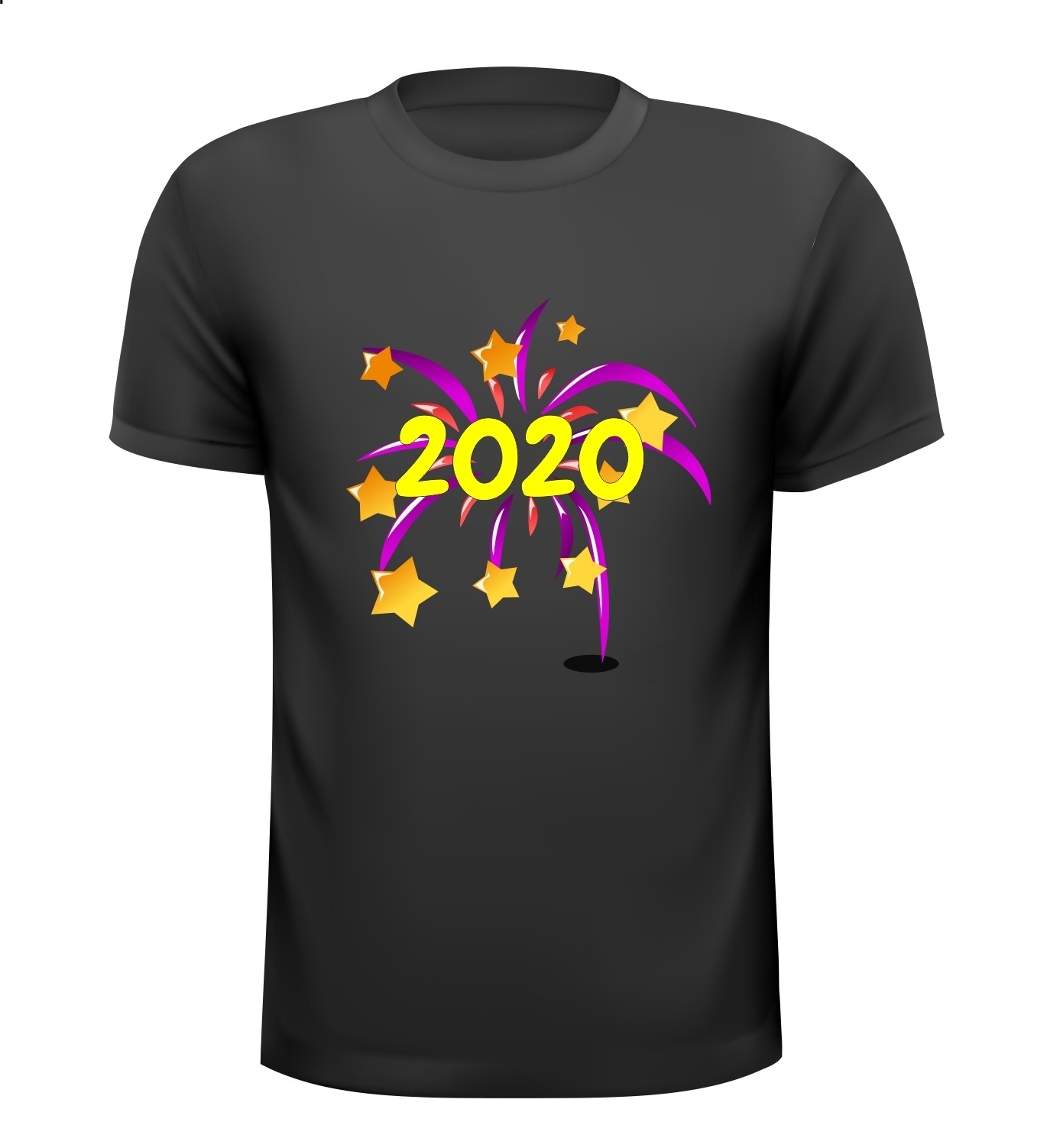 2020 vuurwerk oud en nieuw mooi fraai T-shirt