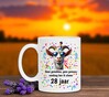 foto 2 Beker verjaardag 28 jaar met leuke tekst 