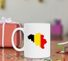 foto 3 Belgie kaart en kleuren van de vlag koffiemok