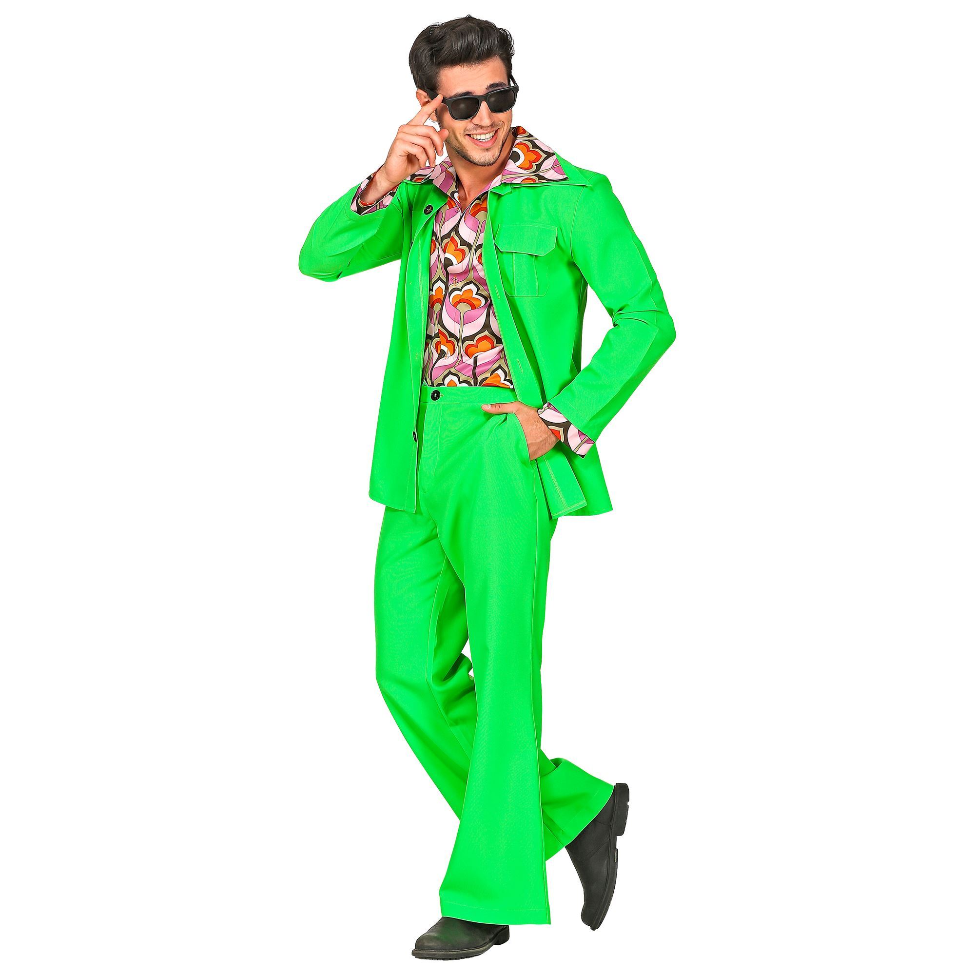 Disco saterday night fever kostuum kikker groen man