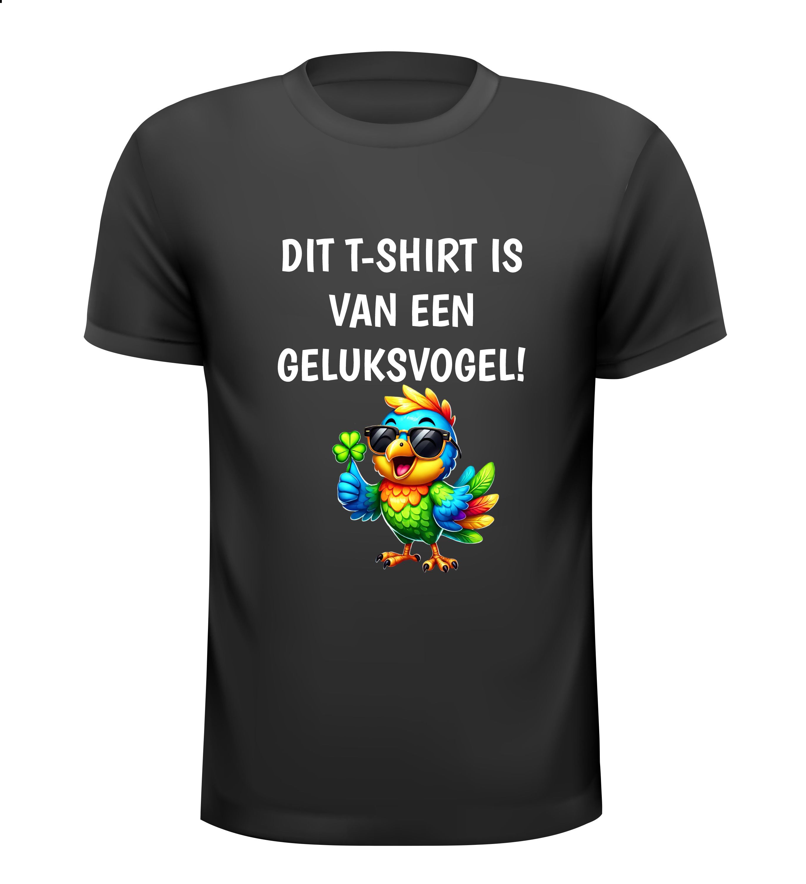 Dit t-shirt is van een geluksvogel gek grappig humor cartoon