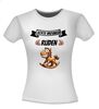 foto 7 echte vrouwen rijden paard hobbelpaard gek grappig T-shirt