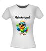foto 14 Geluksvogel shirt met kleurrijke vogel en klavertje 4 lucky t-shirt