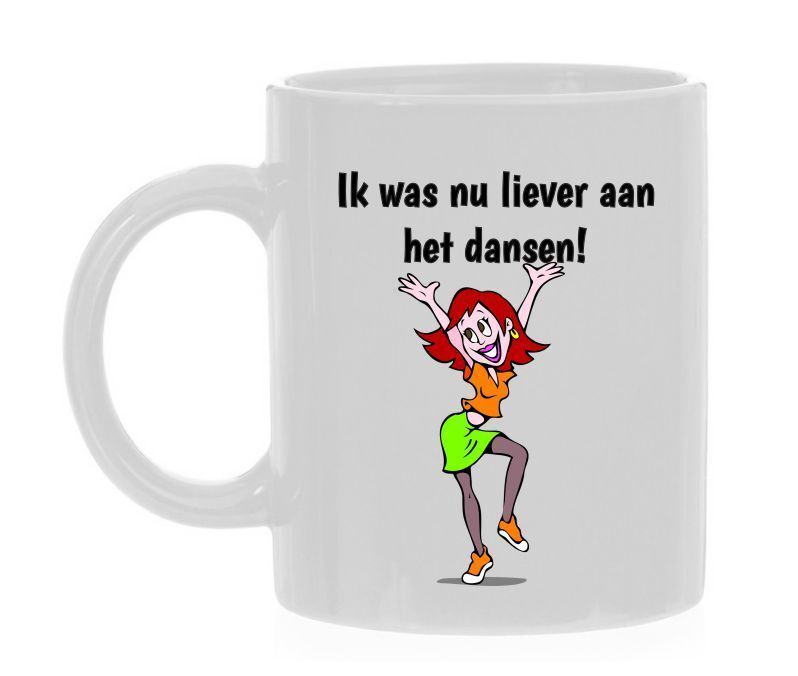 Geweldige koffiemok voor dansliefhebbers