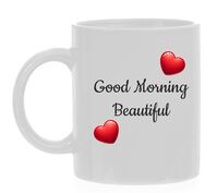 Good morning beautiful koffiemok goedemorgen schoonheid valentijn Good morning beautiful koffiemok goedemorgen schoonheid valentijn