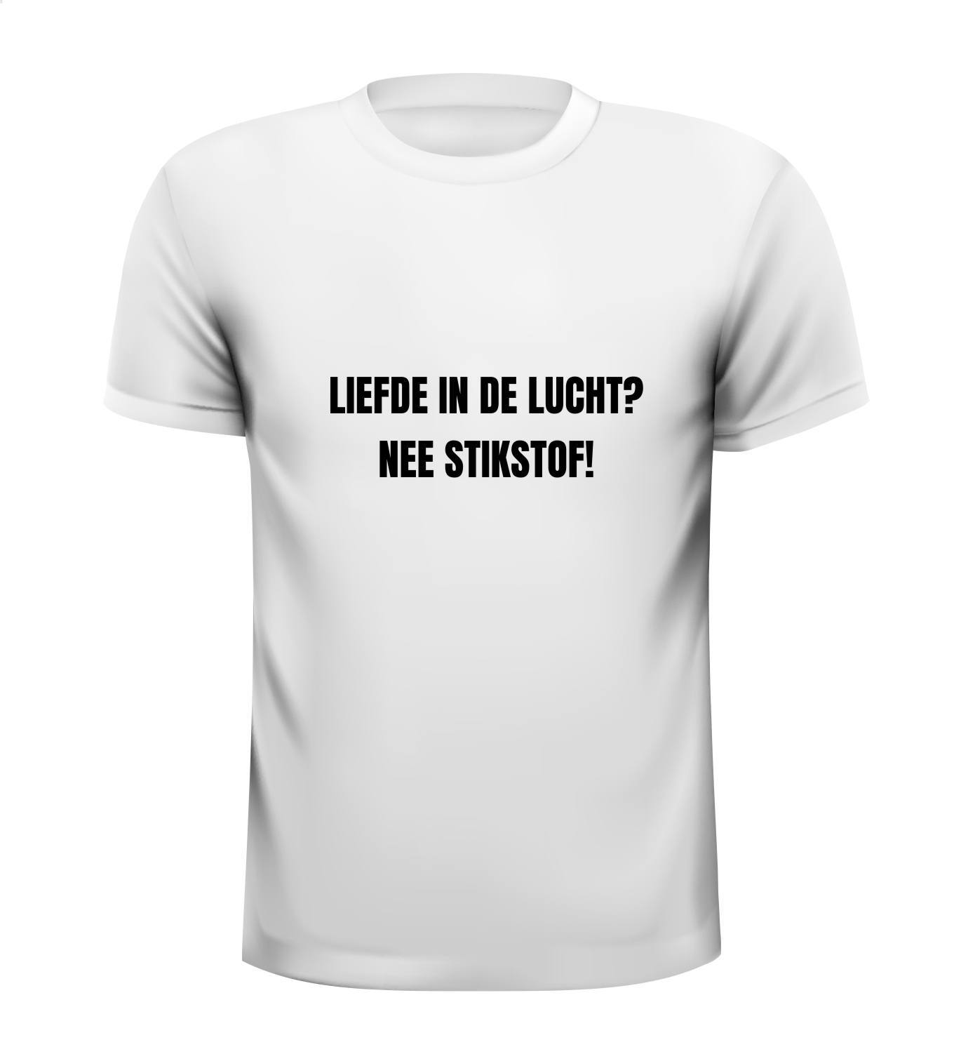 Grappig Gek Humor Shirt Met De Tekst Liefde In De