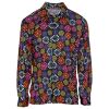 foto 3 Hippie 70e jaren blouse met kleurrijke bloemen flower power heren