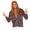 foto 5 Hippie 70e jaren blouse met kleurrijke bloemen flower power heren