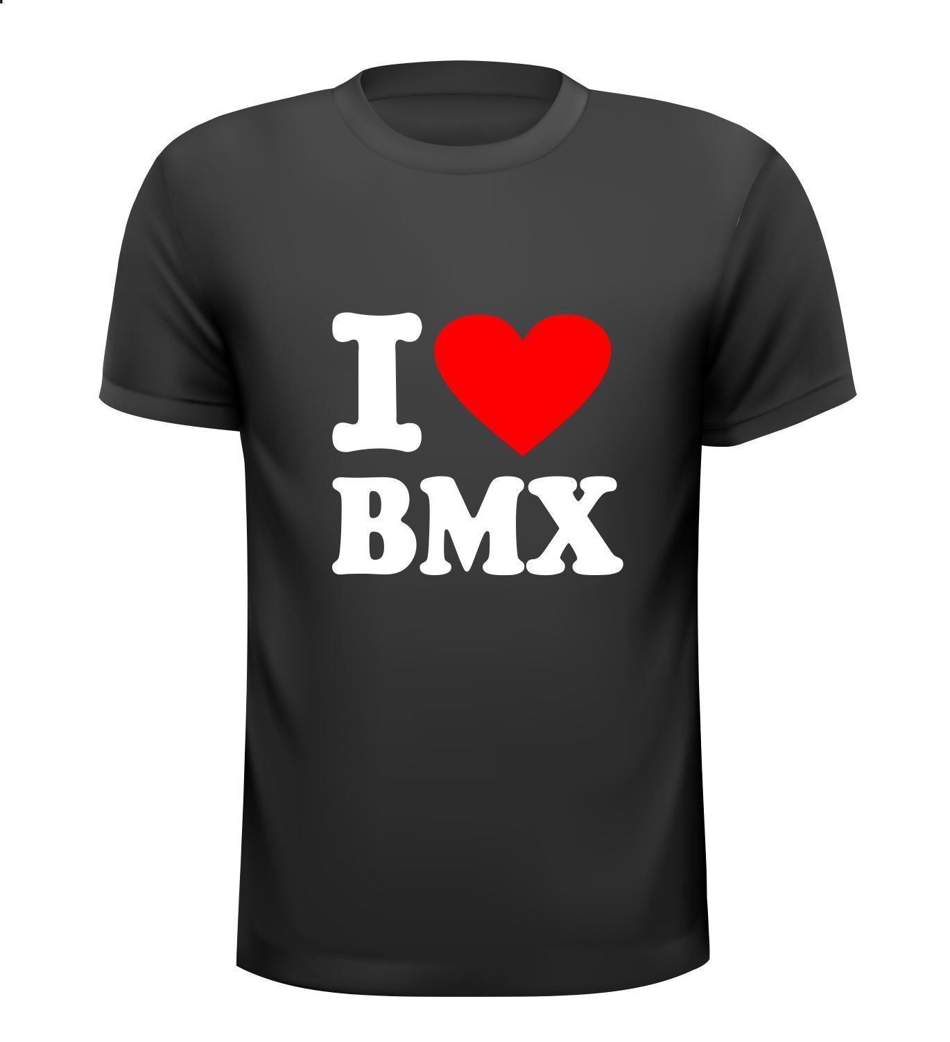 I love BMX fietscross T-shirt hobby fietsen