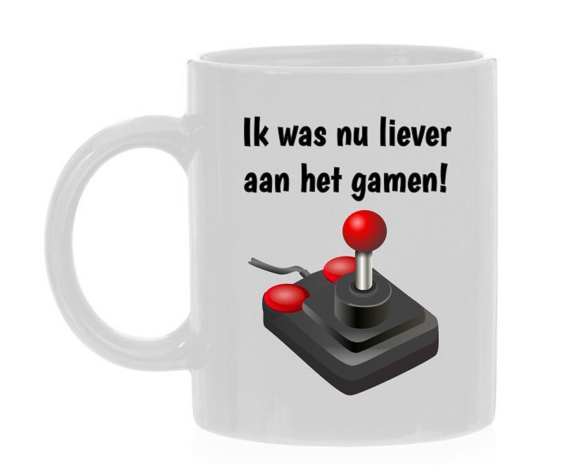 ik was nu liever aan het gamen koffiemok grappig