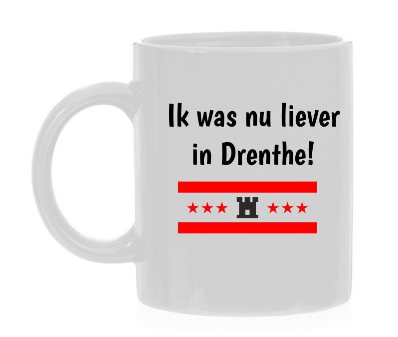 ik was nu liever in Drenthe koffiemok grappig Heimwee