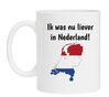 foto 1 Ik was nu liever in Nederland koffiemok heimwee