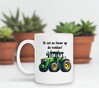 foto 4 ik zat nu liever op de tractor grappige koffiemok boeren