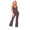 foto 2 Jumpsuit flower power disco fever 70e jaren dames kostuum bloemen motief