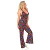 foto 3 Jumpsuit flower power disco fever 70e jaren dames kostuum bloemen motief