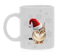Kerst poes kat koffiemok kerst thema Kerst poes kat koffiemok kerst thema