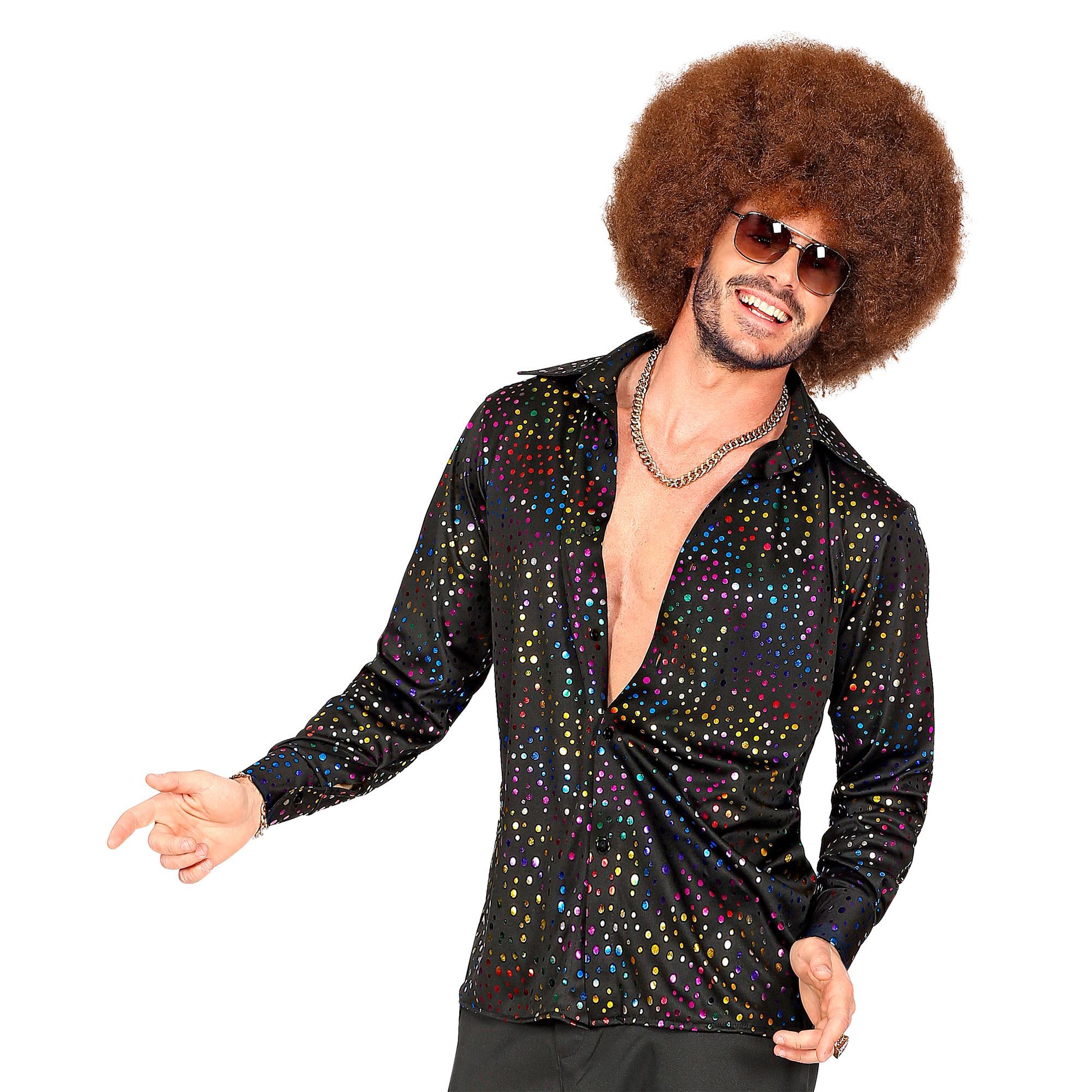 King of the dance floor disco shirt groovy stijl 70e jaren man