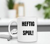 foto 2 Koffiemok met de tekst heftig spul! leuk cadeau grappig
