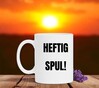 foto 3 Koffiemok met de tekst heftig spul! leuk cadeau grappig