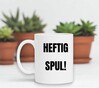 foto 4 Koffiemok met de tekst heftig spul! leuk cadeau grappig
