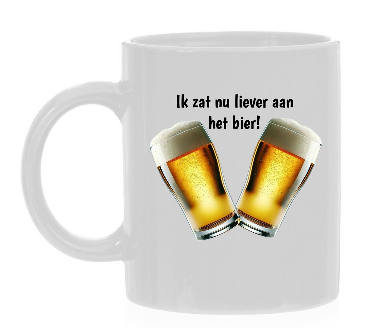 Koffiemok voor bier liefhebbers grappig