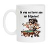 Koffiemok voor biljart liefhebbers biljarten.