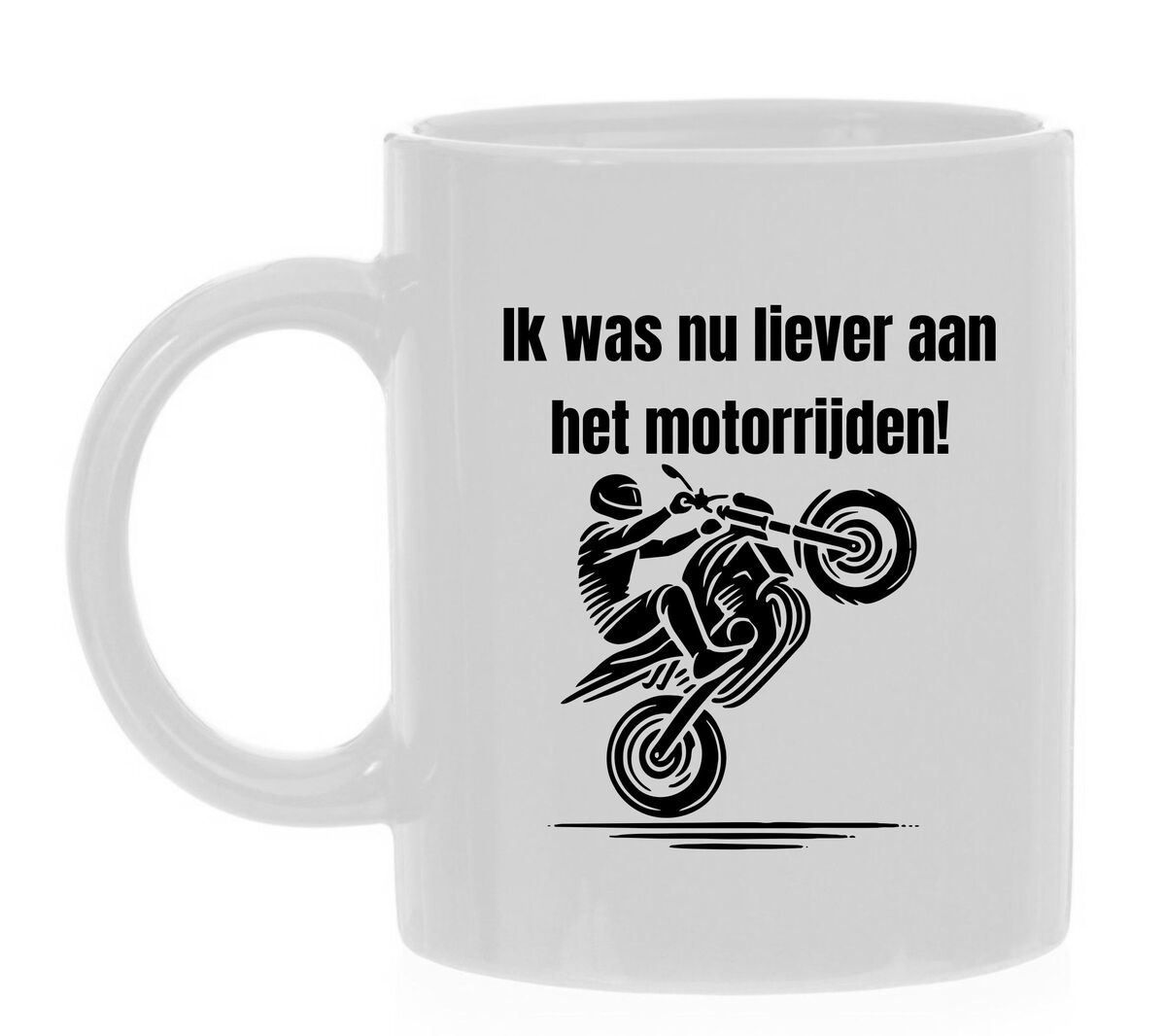 Leuk koffiemok voor motor liefhebbers grappig