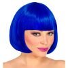 Pruik bobline blauw lou lou voor een feestelijke party