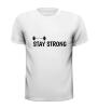 foto 2 Stay strong gewichtheffen T-shirt blijf sterk