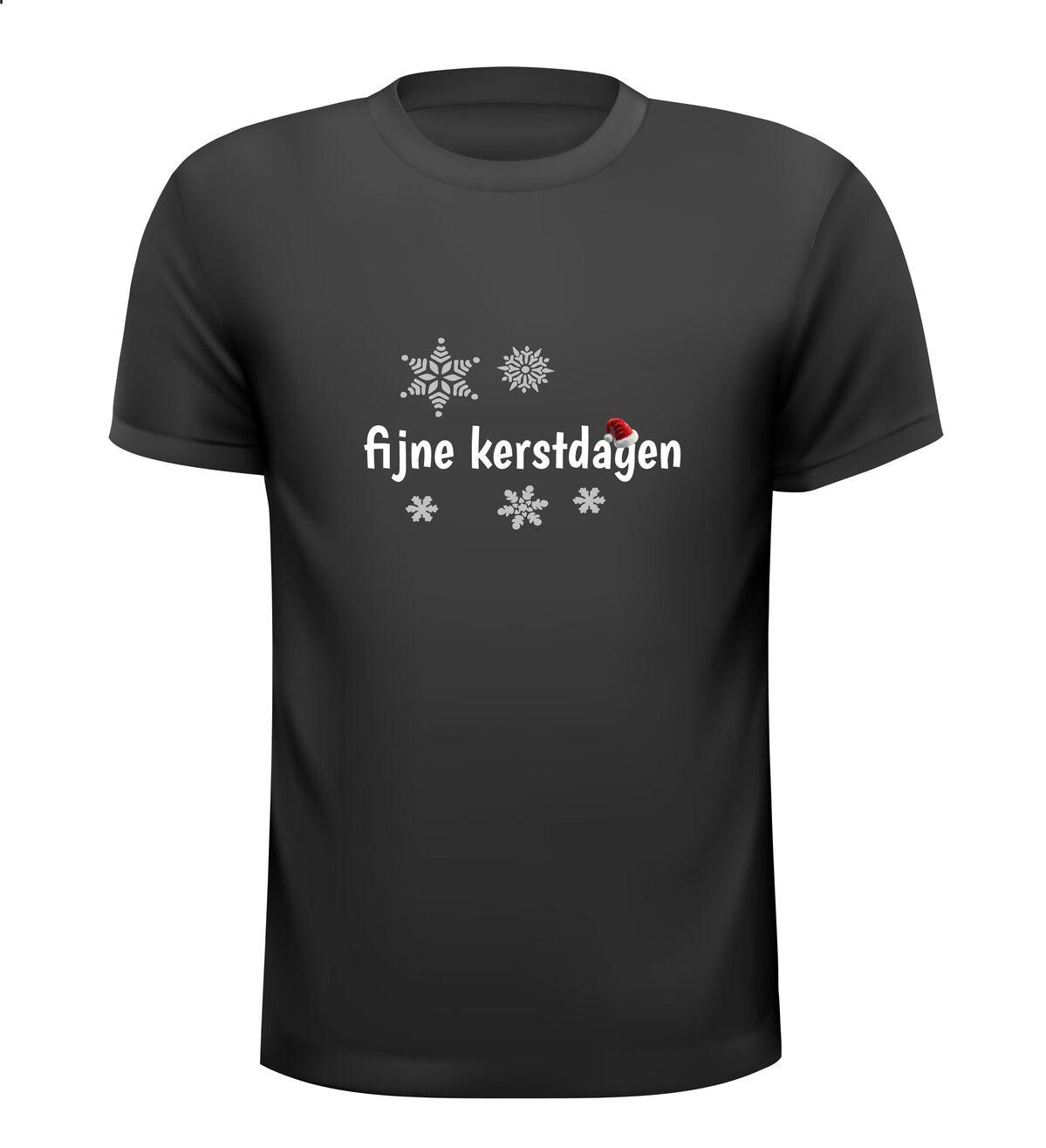 fijne kerstdagen winters thema t-shirt