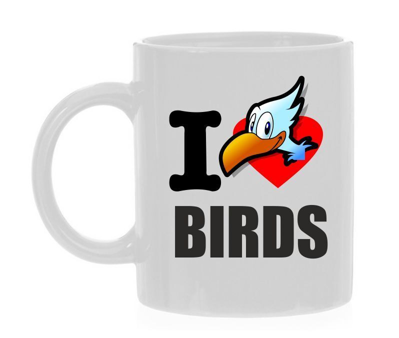 i love birds koffiemok houden van vogels
