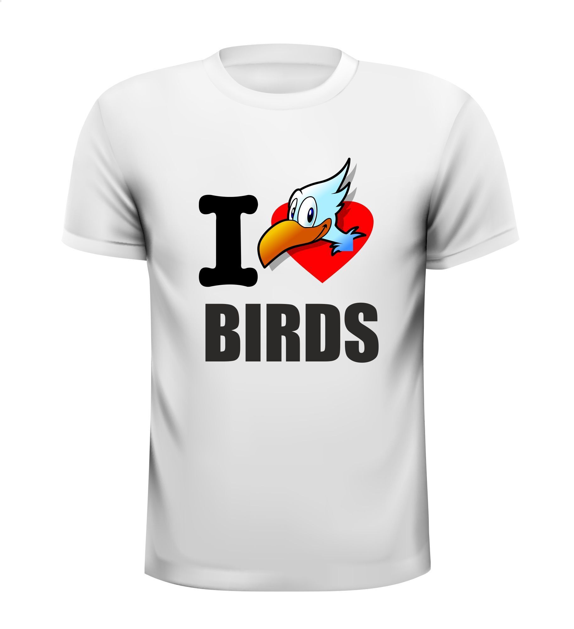 i love birds t-shirt houden van vogels liefde voor vogels cartoon grappig
