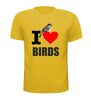 foto 11 i love birds t-shirt houden van vogels liefde voor vogels cartoon grappig