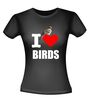 foto 2 i love birds t-shirt houden van vogels liefde voor vogels cartoon grappig