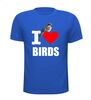 foto 5 i love birds t-shirt houden van vogels liefde voor vogels cartoon grappig