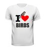 foto 9 i love birds t-shirt houden van vogels liefde voor vogels cartoon grappig