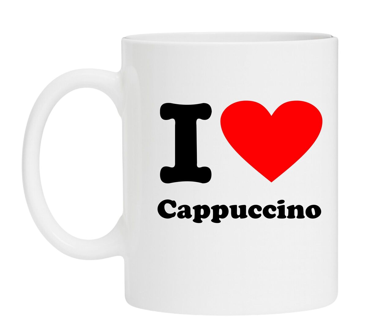 i love Cappuccino koffiemok houden van