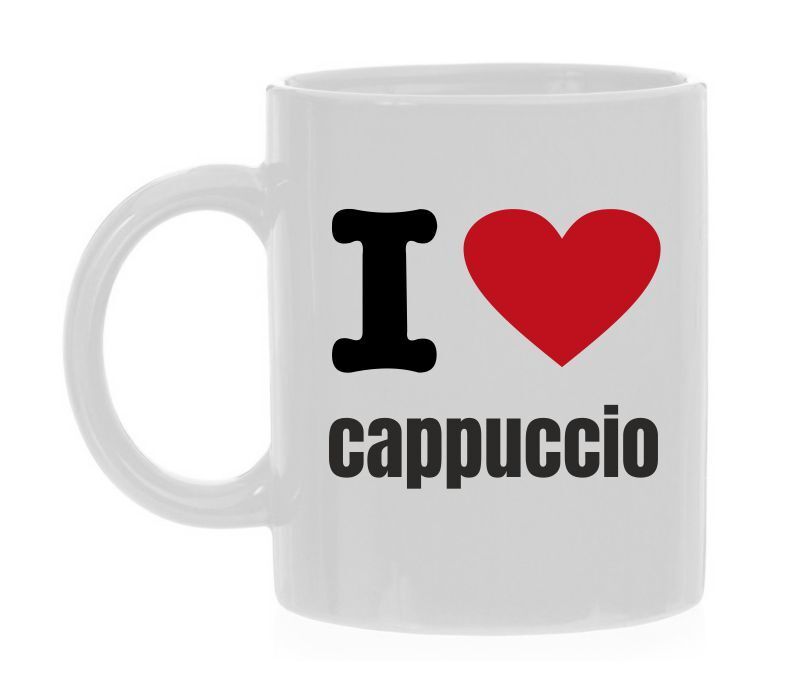 i love cappuccio koffiemok houden van